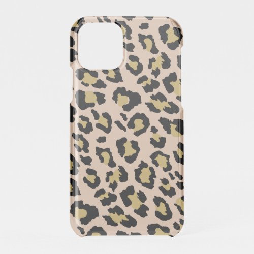 Modern Gold Leopard Cheetah Animal Print Pattern iPhone 11 Pro Case