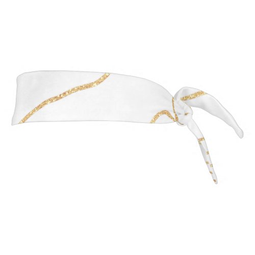 Modern Gold lines Minimalist Hand Drawn Design Tie Headband