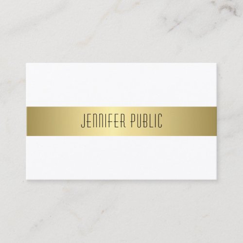 Modern Gold Look Design Smooth Sophisticated Business Card