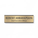 Modern Gold Look Professional Door Sign Long Name Modern Gold Look Professional Door Sign Long Name