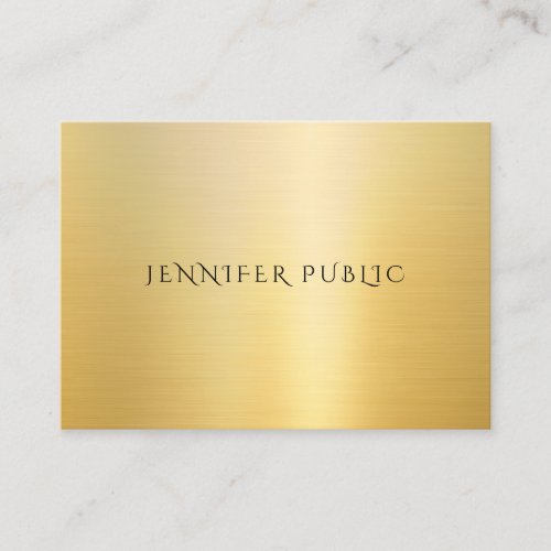 Modern Gold Look Professional Template Elegant Business Card