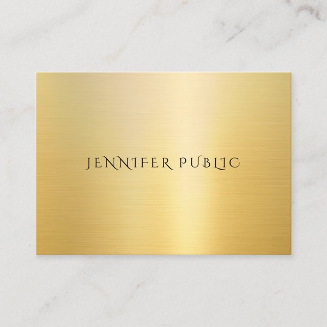 Modern Gold Look Professional Template Elegant Business Card (Front)
