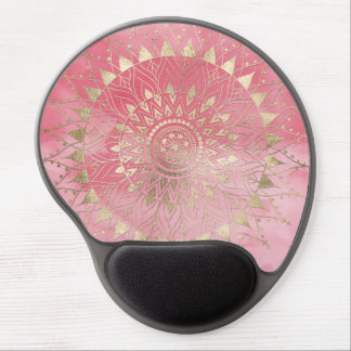 Modern  gold mandala gel mouse pad