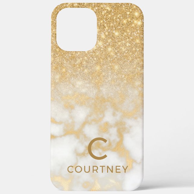 Modern Gold Marble Case-Mate iPhone Case (Back)