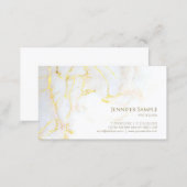 Modern Gold Marble Elegant Professional Template Business Card (Front/Back)