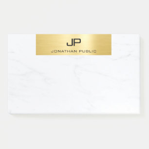 Modern Gold Marble Minimalist Template Elegant Post-it Notes