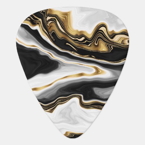 Modern Gold Marble Painting Aesthetic Guitar Pick