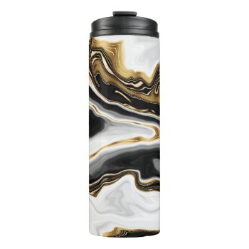 Modern Gold Marble Painting Aesthetic Thermal Tumbler by Trendy_arT at Zazzle