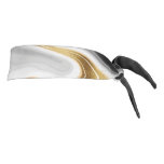 Modern Gold Marble Painting Aesthetic Tie Headband at Zazzle