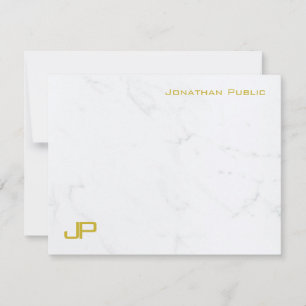 Modern Gold Marble Simple Template Personalized