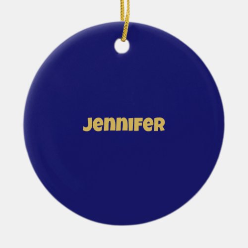 Modern Gold Midnight Blue Color Plain Unique Ceramic Ornament