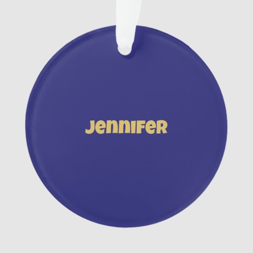 Modern Gold Midnight Blue Color Plain Unique Ornament