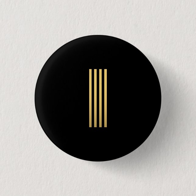 Modern Gold Monogram Button (Front)