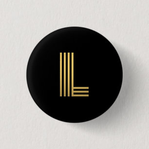 Modern Gold Monogram Button