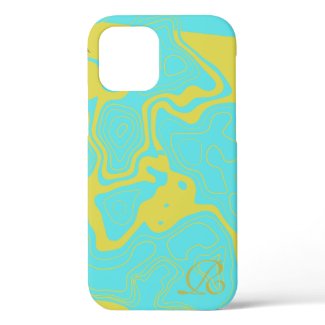 Modern Gold Monogram Case-Mate iPhone Case