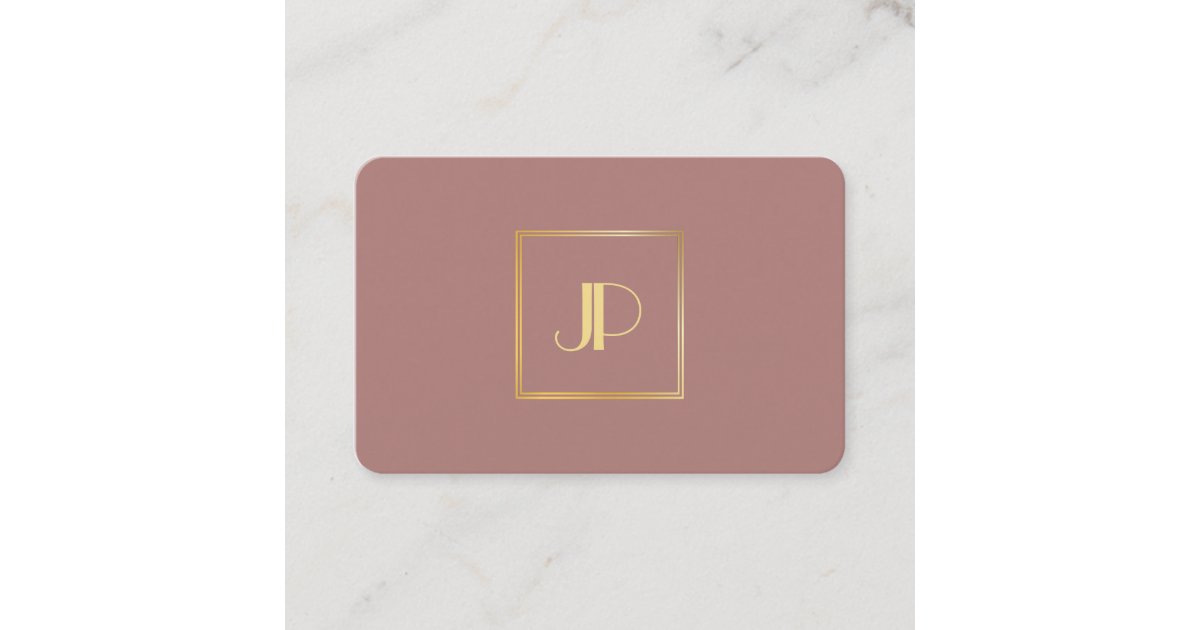 Modern Gold Monogram Elegant Professional Template Business Card | Zazzle