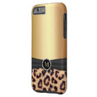 Modern Gold Monogram Leopard