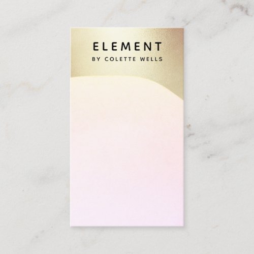 Modern Gold Ombre Abstract Watercolor Business Card