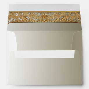 Modern Gold Ornate Envelope