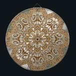 Modern Gold Ornate Floral Dartboard<br><div class="desc">Beautiful Modern Gold Ornate Floral Dartboard</div>
