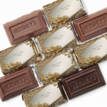 Modern Gold Ornate Floral Hershey's Miniatures