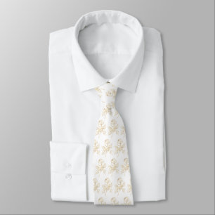 Modern Gold Rose Minimal Neck Tie