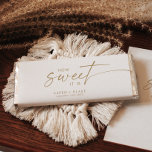 Modern Gold Script How Sweet It Is Wedding Hershey Bar Favors<br><div class="desc">These modern gold script how sweet it is wedding Hershey bar favors are perfect for a minimalist wedding. The simple yellow gold color design features unique industrial lettering typography with modern boho style. Customizable in any color. Keep the design minimal and elegant, as is, or personalize it by adding your...</div>
