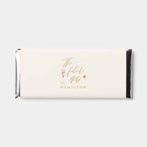 Modern Gold Script Typography Wedding Hershey Bar Favors