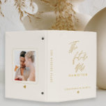 Modern Gold Script Typography Wedding Planner 3 Ring Binder<br><div class="desc">Personalize this beautiful Gold Script typography design with one of your favorite engagement or relationship photos along with your names of choice.  Ideal keepsake and/or gift for wedding planning or wedding album.</div>