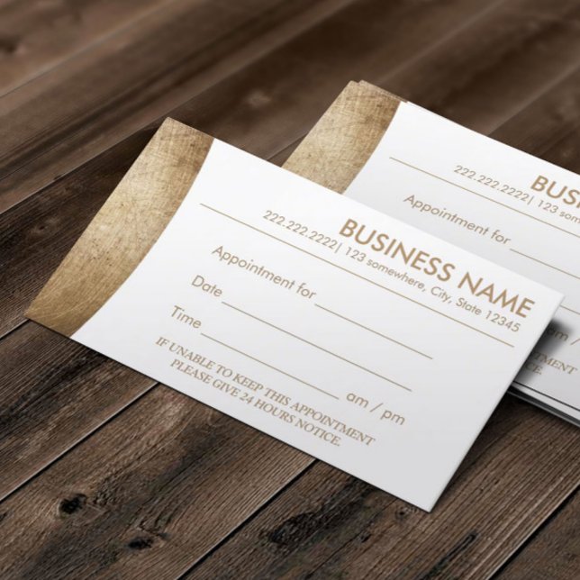 Modern Gold Stylish Appointment Reminder Card (Creator Uploaded)