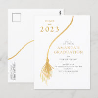 Modern Gold Tassel Graduation Party