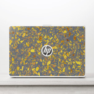 Modern Gold Terrazzo Pattern HP Laptop Skin