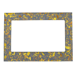 Modern Gold Terrazzo Pattern Magnetic Frame