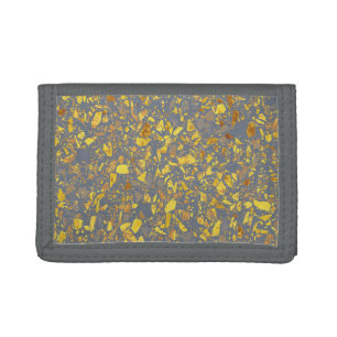 Modern Gold Terrazzo Pattern Tri-fold Wallet