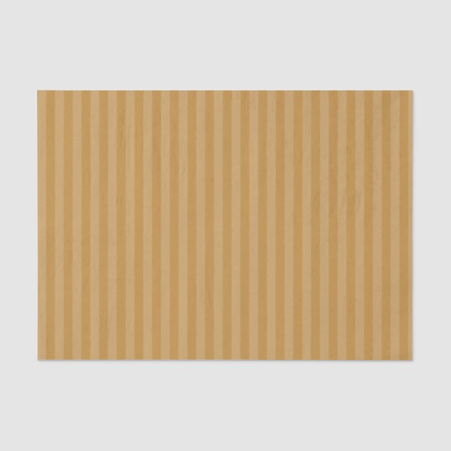Modern Gold Tonal Stripe Christmas Holiday Tissue Paper (Front)