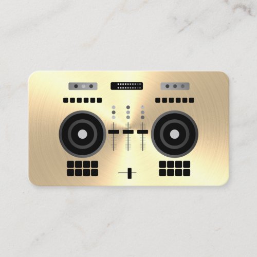 Modern Gold_Tone 2020 DJ Business Card