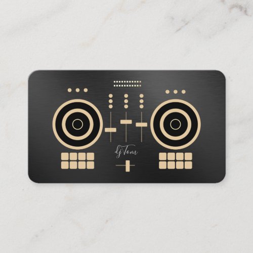 Modern Gold_Tone 2022 DJ Business Card