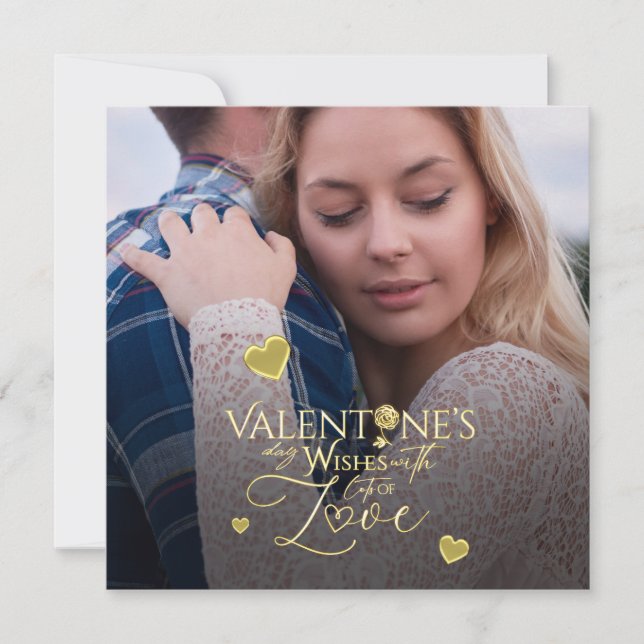 Modern Gold  Valentine’s Day Photo  (Front)