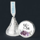 Modern Gold Wedding thank you with initials  Hershey®'s Kisses®<br><div class="desc">Wedding thank you favor  Hershey's Kisses</div>