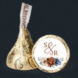 Modern Gold Wedding thank you with initials  Hershey®'s Kisses®<br><div class="desc">Wedding thank you favor  Hershey's Kisses</div>