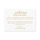 Modern Gold Wedding Welcome Gift Bag Basket