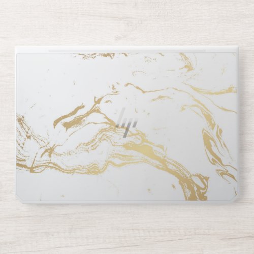 modern gold white marble HP EliteBook 1050 G1 HP Laptop Skin