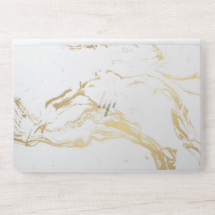 modern gold white marble HP EliteBook 1050 G1 Laptop Skin