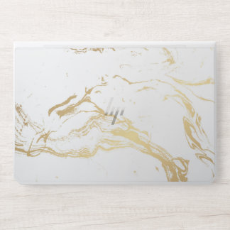 modern gold white marble HP EliteBook 1050 G1 Laptop Skin