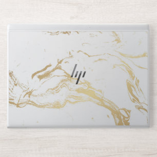 modern gold white marble HP EliteBook 830 G5/G6, Laptop Skin