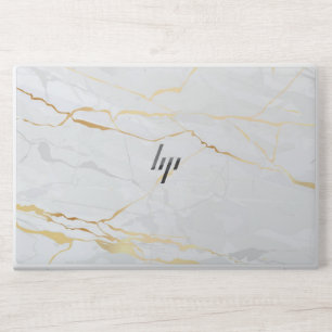 modern gold white marble HP EliteBook 850 G5/G6, HP Laptop Skin