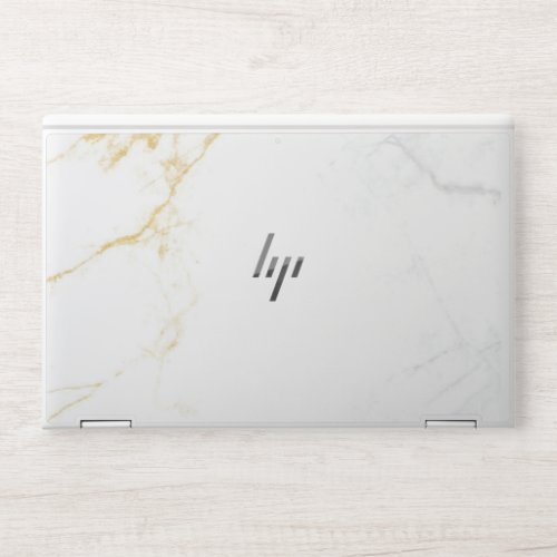 modern gold white marble HP EliteBook X360 1030 G3 HP Laptop Skin