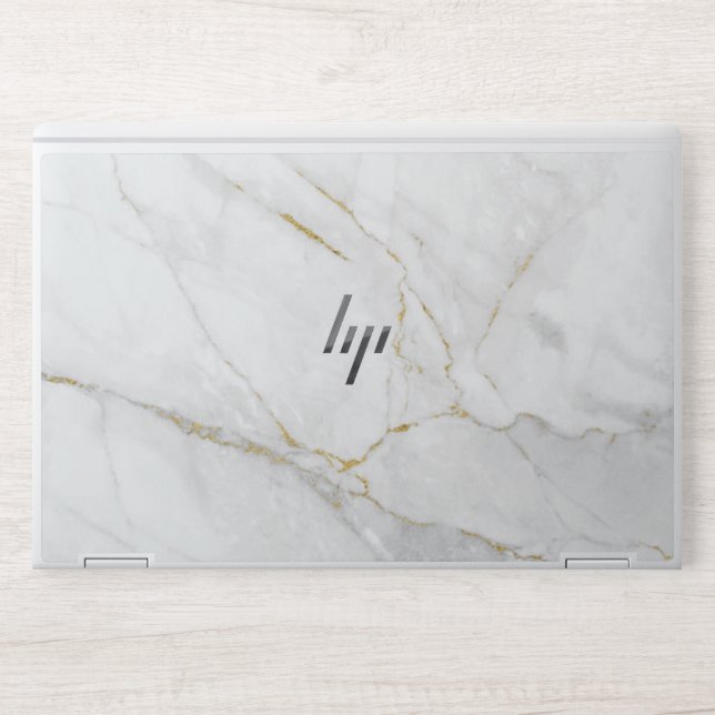 modern  gold white marbleHP EliteBook X360 1030 G2 HP Laptop Skin (Front)