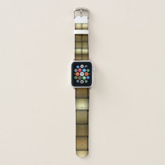 Modern Gold Woven Pattern Apple Watch Band