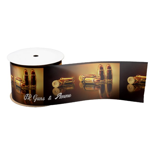 Modern Golden Cartridges Satin Ribbon (Spool)